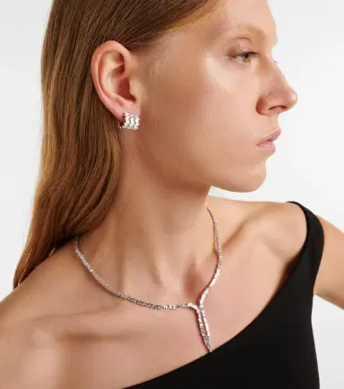 Suzanne Kalan Rondelle 18kt white gold earrings with diamonds | Thumbnail 3 Suzanne Kalan Rondelle 18kt white gold earrings with diamonds | Thumbnail 3