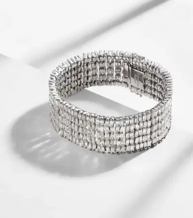 Suzanne Kalan Classic 18kt white gold tennis bracelet with diamonds | Thumbnail 4 Suzanne Kalan Classic 18kt white gold tennis bracelet with diamonds | Thumbnail 4