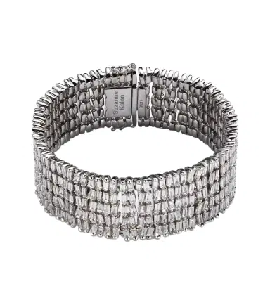 Suzanne Kalan Classic 18kt white gold tennis bracelet with diamonds | Thumbnail 1 Suzanne Kalan Classic 18kt white gold tennis bracelet with diamonds | Thumbnail 1
