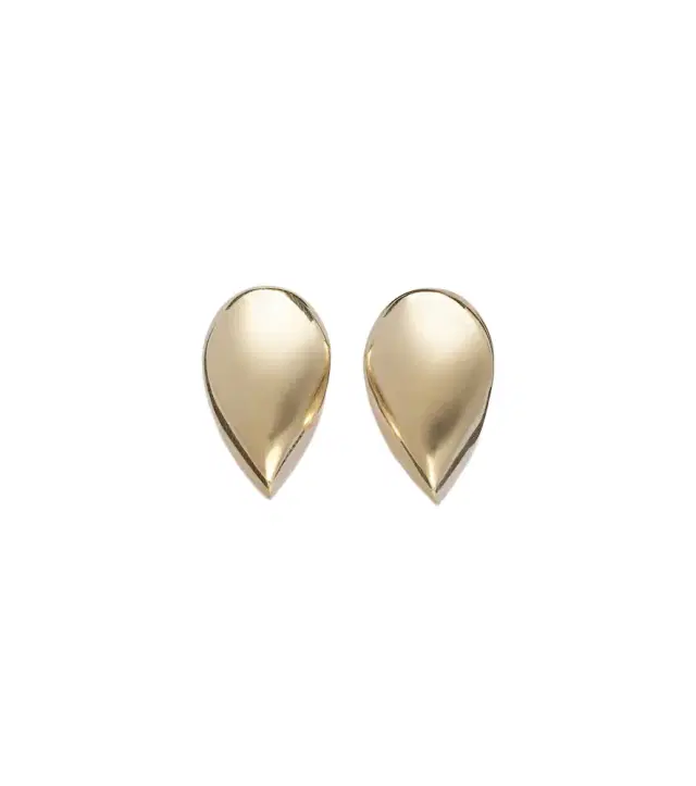 Curved Claw 18kt gold earrings
