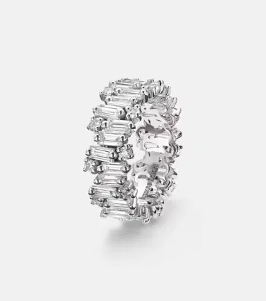 Suzanne Kalan Shimmer Audrey 18kt white gold ring with diamonds | Thumbnail 2 Suzanne Kalan Shimmer Audrey 18kt white gold ring with diamonds | Thumbnail 2