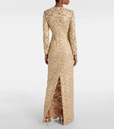 Oscar de la Renta Floral lace gown | Thumbnail 2