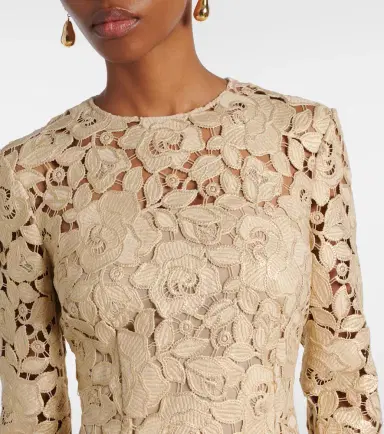 Oscar de la Renta Floral lace gown | Thumbnail 4