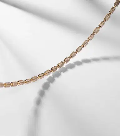 Suzanne Kalan Block-Chain Mini 18kt gold bracelet with diamonds | Thumbnail 4