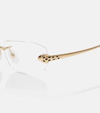 Cartier Eyewear Collection Panthère De Cartier rectangular glasses | Thumbnail 3