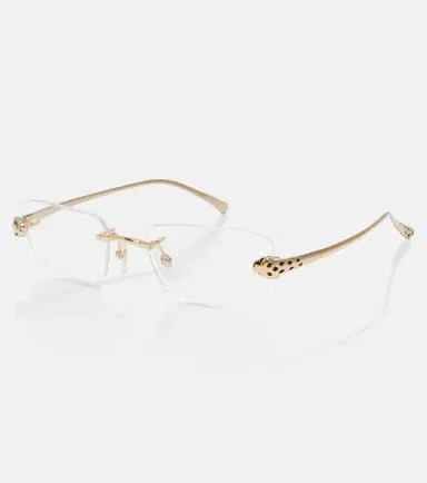 Cartier Eyewear Collection Panthère De Cartier rectangular glasses | Thumbnail 4