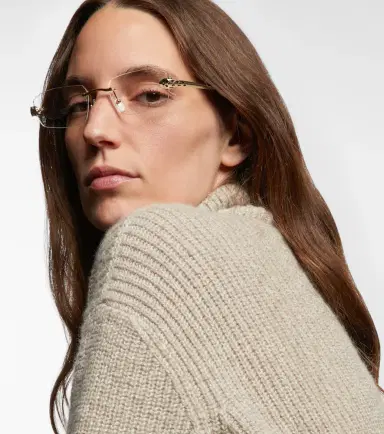 Cartier Eyewear Collection Panthère De Cartier rectangular glasses | Thumbnail 5