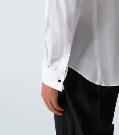 Giorgio Armani Cotton poplin tuxedo shirt | Thumbnail 2
