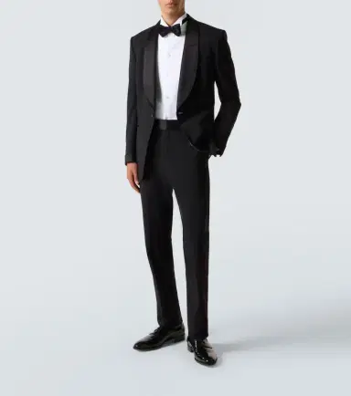 Giorgio Armani Cotton poplin tuxedo shirt | Thumbnail 5