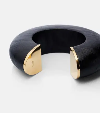 Alaia Alaïa Bumper wooden bangle | Thumbnail 3