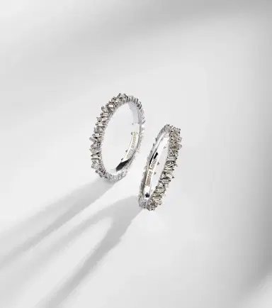 Suzanne Kalan Icon Mini 18kt white gold tech ring jackets with diamonds | Thumbnail 5 Suzanne Kalan Icon Mini 18kt white gold tech ring jackets with diamonds | Thumbnail 5