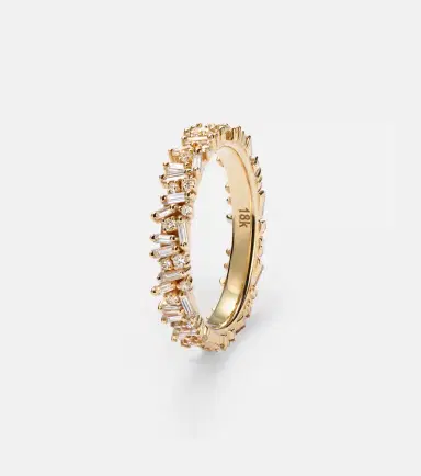 Suzanne Kalan Icon Midi 18kt gold tech ring jackets with diamonds | Thumbnail 3 Suzanne Kalan Icon Midi 18kt gold tech ring jackets with diamonds | Thumbnail 3