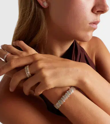 Suzanne Kalan Icon Midi 18kt gold tech ring jackets with diamonds | Thumbnail 7 Suzanne Kalan Icon Midi 18kt gold tech ring jackets with diamonds | Thumbnail 7