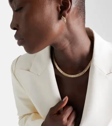 Anita Ko Zoe 18kt gold choker with diamonds | Thumbnail 4