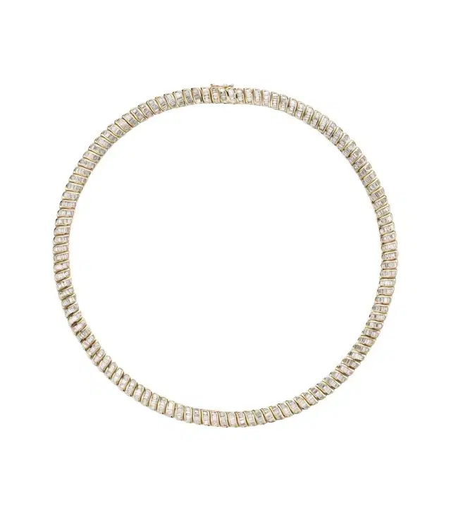 Anita Ko Zoe 18kt gold choker with diamonds