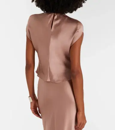 The Sei Draped silk satin top | Thumbnail 2