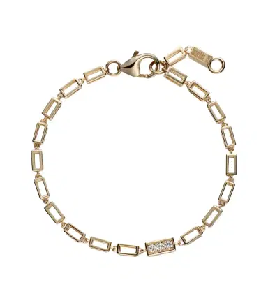 Suzanne Kalan Block-Chain 18kt gold bracelet with diamonds | Thumbnail 1