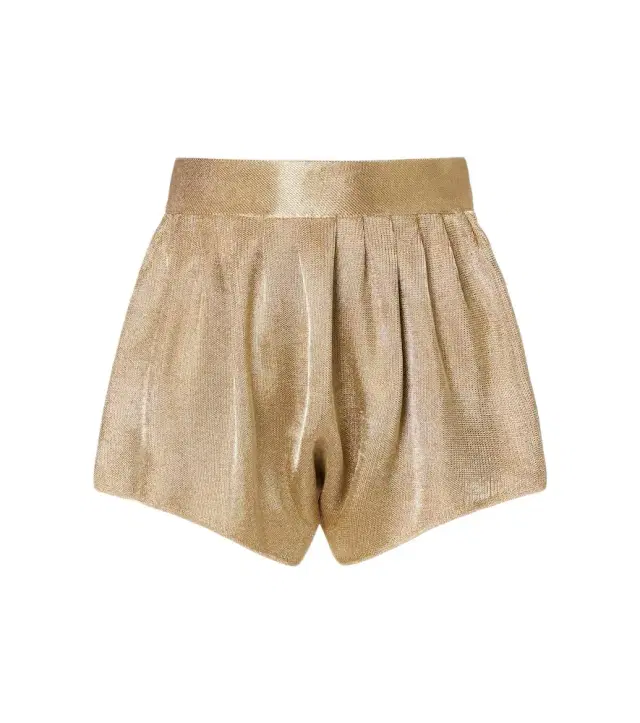 Alaïa High-rise mesh shorts