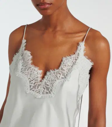 RÓHE Róhe Lace-trimmed silk top | Thumbnail 6