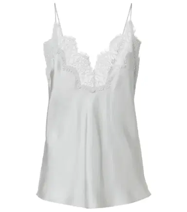 RÓHE Róhe Lace-trimmed silk top | Thumbnail 1