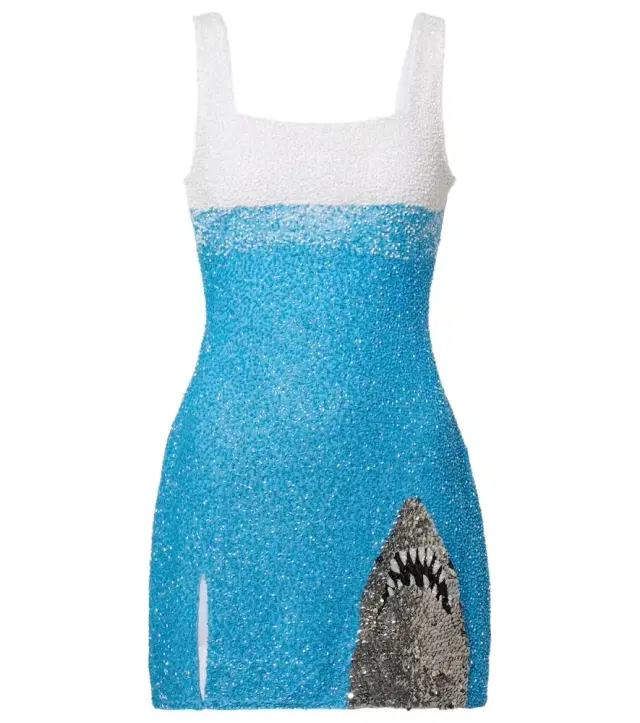 Staud Le Sable beaded minidress