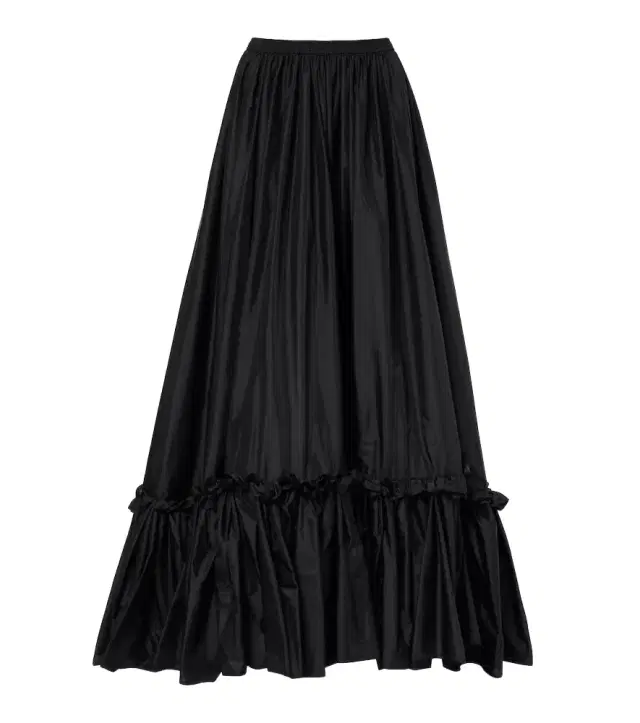 Ruffled maxi skirt