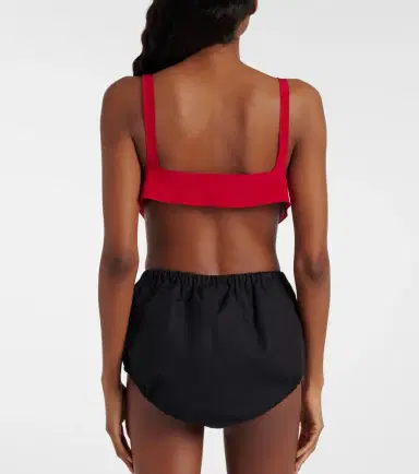 Prada Silk crêpe de chine bra top | Thumbnail 4