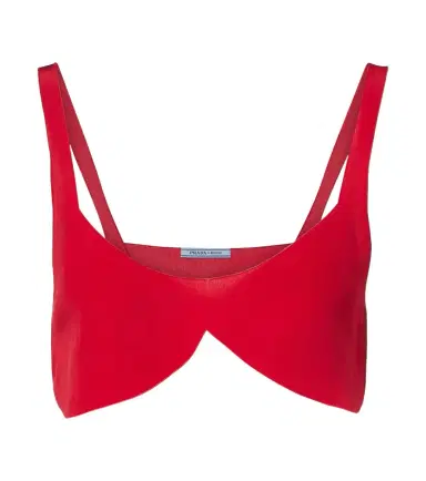 Prada Silk crêpe de chine bra top | Thumbnail 1