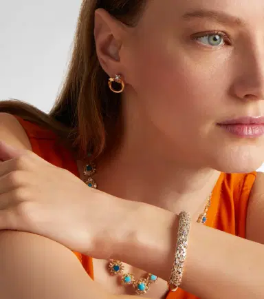 Suzanne Kalan 18kt gold cuff bracelet with diamonds | Thumbnail 4