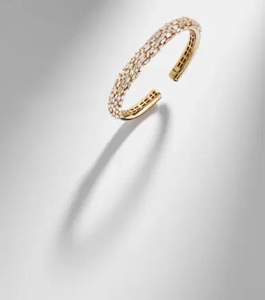 Suzanne Kalan 18kt gold cuff bracelet with diamonds | Thumbnail 5