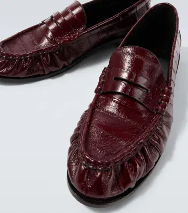 Saint Laurent Le Loafer eel leather penny loafers | Thumbnail 4 Saint Laurent Le Loafer eel leather penny loafers | Thumbnail 4