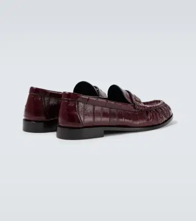Saint Laurent Le Loafer eel leather penny loafers | Thumbnail 6 Saint Laurent Le Loafer eel leather penny loafers | Thumbnail 6