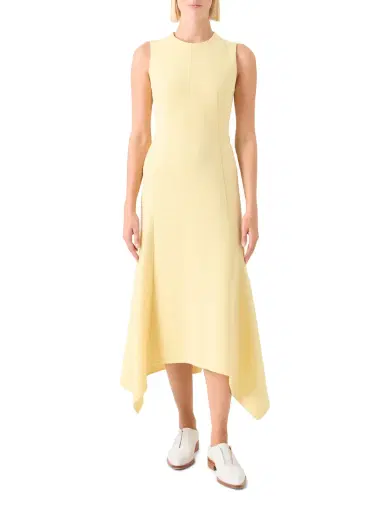 Akris Asymmetric Wool Crêpe Double-Face Midi Dress | Thumbnail 2 Akris Asymmetric Wool Crêpe Double-Face Midi Dress | Thumbnail 2