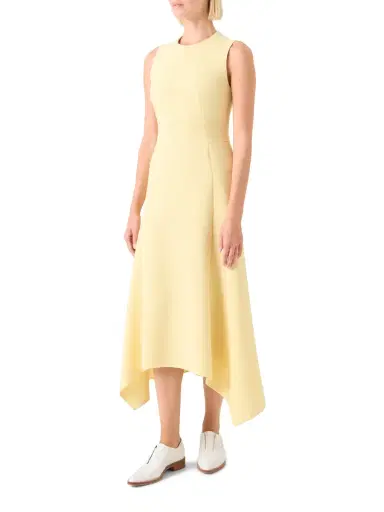 Akris Asymmetric Wool Crêpe Double-Face Midi Dress | Thumbnail 3 Akris Asymmetric Wool Crêpe Double-Face Midi Dress | Thumbnail 3