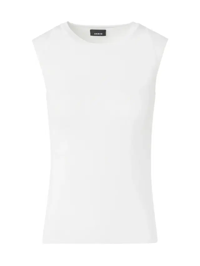 Silk Stretch Sleeveless Knit Top