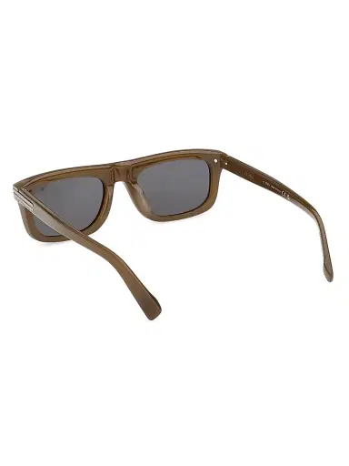 Zegna Men's 55MM Rectangular Sunglasses - Brown Grey | Thumbnail 4 Zegna Men's 55MM Rectangular Sunglasses - Brown Grey | Thumbnail 4