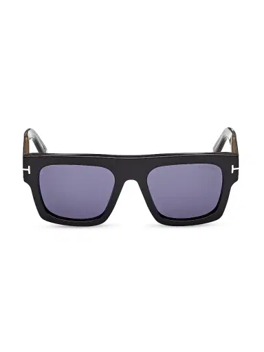 Tom Ford Men's 55MM Square Sunglasses - Black Purple | Thumbnail 2 Tom Ford Men's 55MM Square Sunglasses - Black Purple | Thumbnail 2