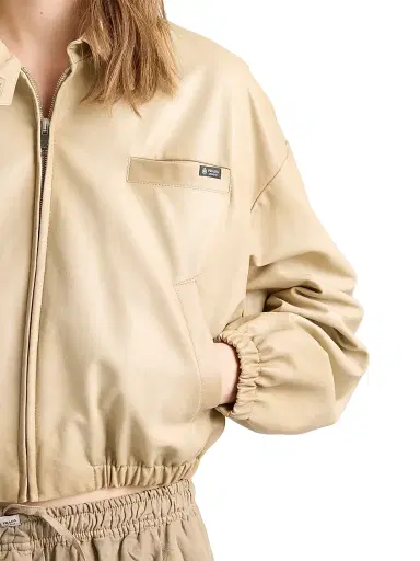 Prada Women's Cropped Nappa Leather Jacket | Thumbnail 6 Prada Women's Cropped Nappa Leather Jacket | Thumbnail 6
