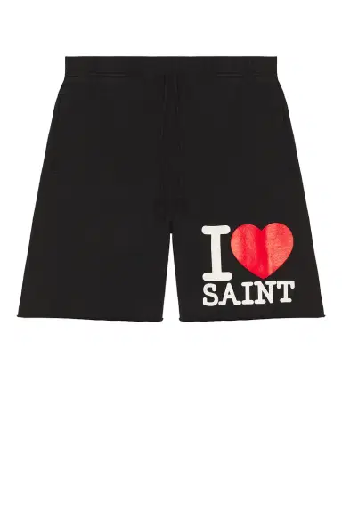 SAINT Mxxxxxx I Love Saint Sweat Shorts | Thumbnail 4