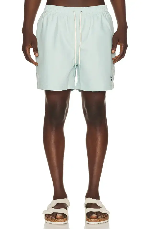 Water Reactive Leaf Print Swim Short