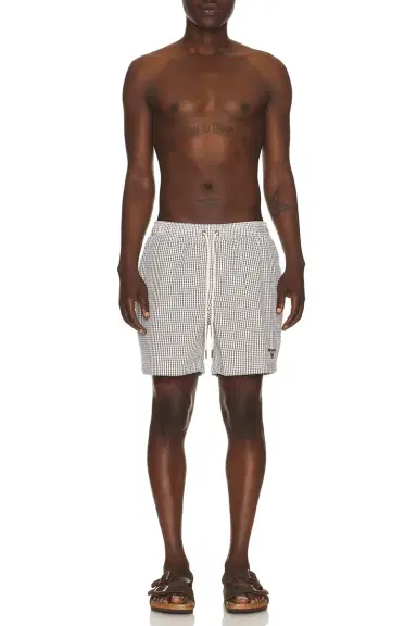 Barbour Gingham Seersucker Swim Short | Thumbnail 3