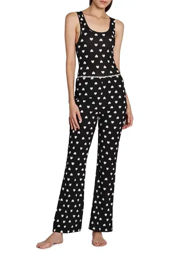 MOSCHINO Women's Heart-Print Pajamas | Thumbnail 2