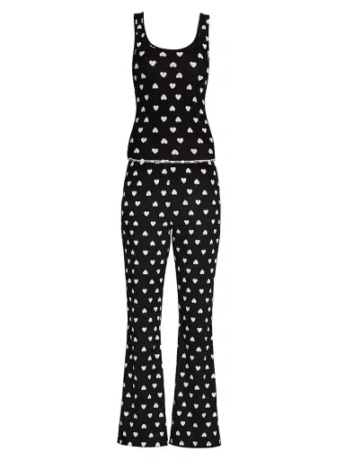 MOSCHINO Women's Heart-Print Pajamas | Thumbnail 1