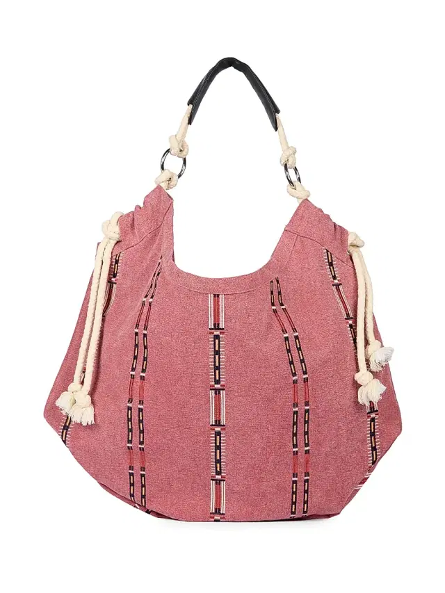 Isabel Marant Women's Byron Fringed Cotton Tote Bag - Pink