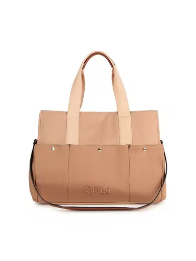 Chloé Canvas Changing Bag - Stone | Thumbnail 2 Chloé Canvas Changing Bag - Stone | Thumbnail 2