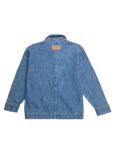 Givenchy Little Boy's & Boy's Logo-Embroidered Denim Overshirt - Brush | Thumbnail 2