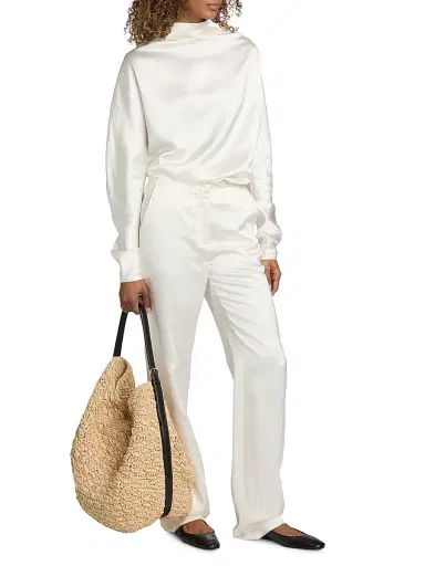 TOTEME Women's Raffia Tote Bag | Thumbnail 2