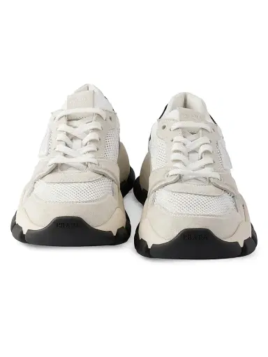Prada Women's Mesh Fabric and Suede Sneakers | Thumbnail 2 Prada Women's Mesh Fabric and Suede Sneakers | Thumbnail 2