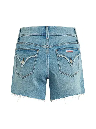 Hudson Jeans Women's Devon Raw-Edge Boyfriend Denim Shorts - Rush | Thumbnail 3 Hudson Jeans Women's Devon Raw-Edge Boyfriend Denim Shorts - Rush | Thumbnail 3