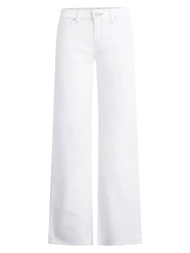 Hudson Jeans Women's Kelli Low-Rise Straight-Leg Jeans - White
